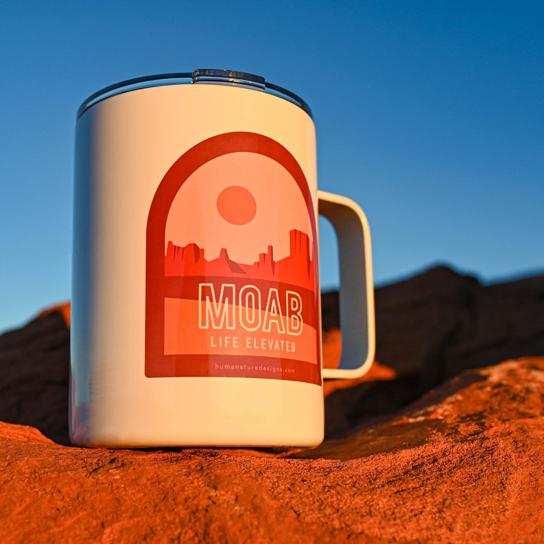 Moab Mug - Utah Coffee Mug - Stainless Steel and Insulated Camping