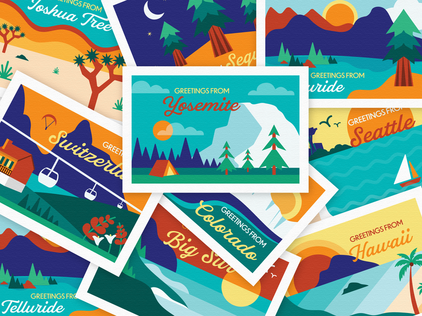 Shop Travel Postcards at Human Nature Designs | Human Nature Designs