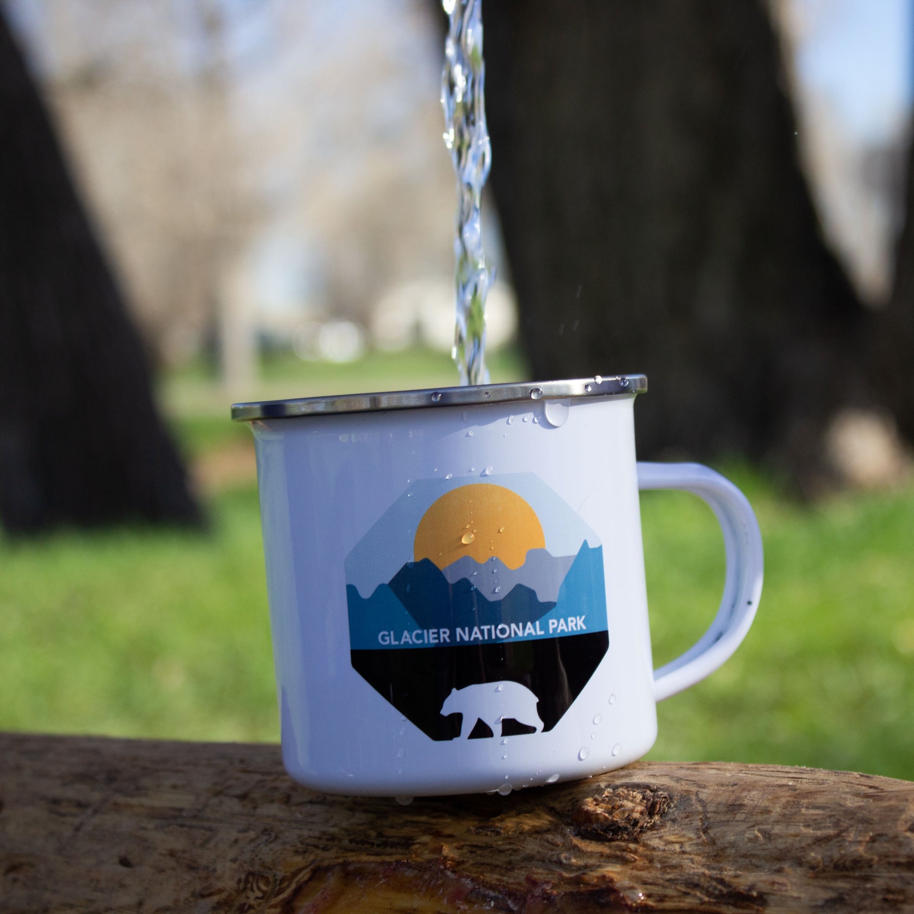 Glacier National Park Mug - Glacier Coffee Mug - Enamel Camping