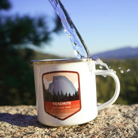 Yosemite National Park - Vintage Travel Coffee Mug by Just Eclectic - Pixels